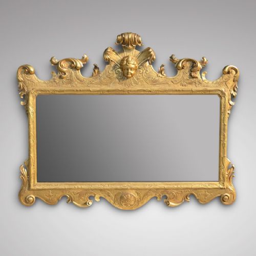 George II Carved Giltwood Mirror
