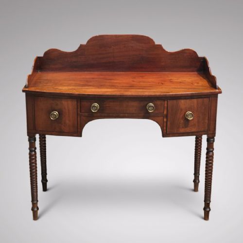 Regency Mahogany Bow Fronted Dressing/side Table