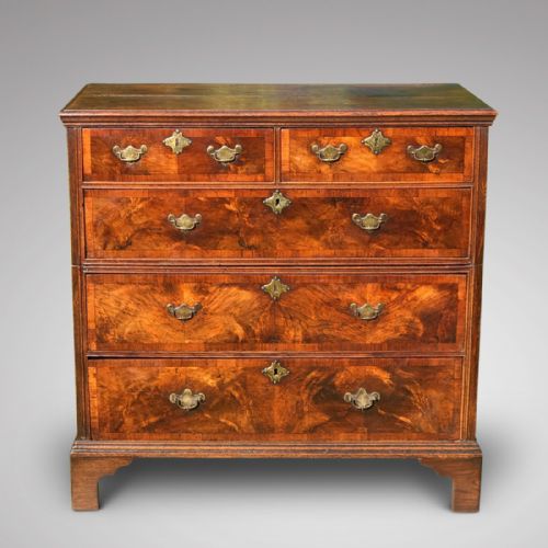 Early 18th Century Oak & Walnut Chest of Drawers