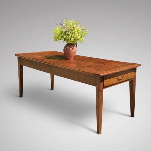19th Century French Elm Dining Table