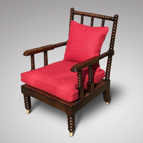 Superb William IV Bobbin Turned Armchair