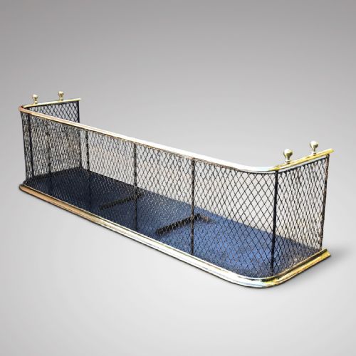 Regency Brass Topped Fire Guard