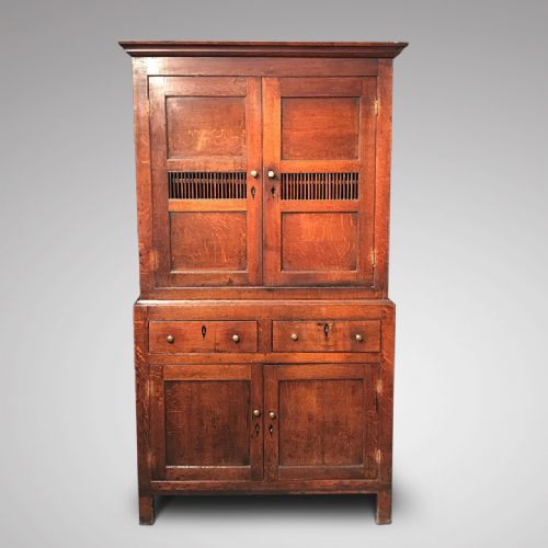 Early 19th Century Welsh Oak Bread & Cheese Cupboard