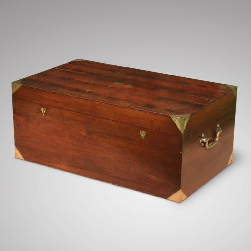 19th Century Padouk Campaign Trunk
