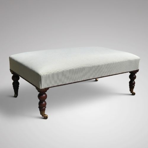 Large 19th Century Mahogany Stool