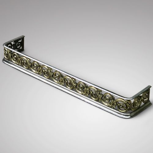 Regency Brass and Polished Steel Fender