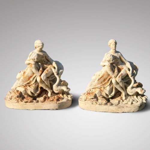 Pair of 19th Century Cast Iron Figures