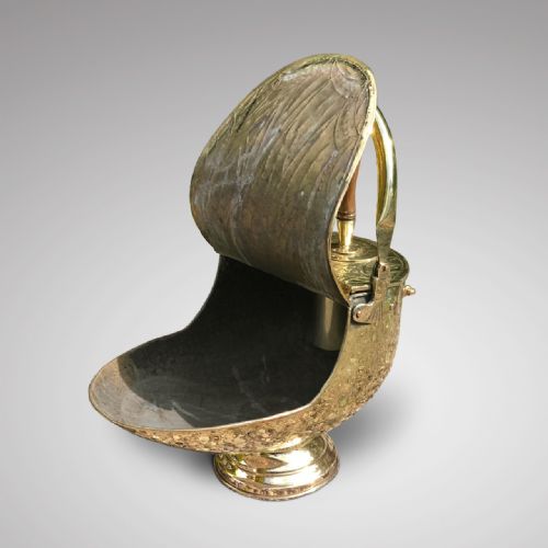 19TH CENTURY BRASS COAL SCUTTLE - ADDITIONAL PHOTO 2