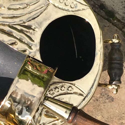 19TH CENTURY BRASS COAL SCUTTLE - ADDITIONAL PHOTO 4