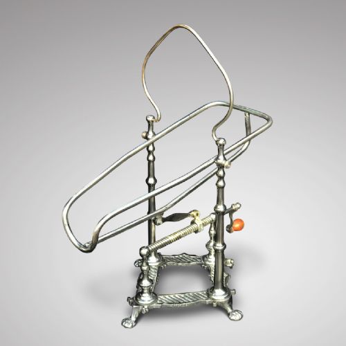 19th Century Silver Plated Wine/port Cradle