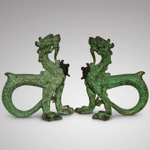 Pair of Antique Cast Iron Boot Scrapers