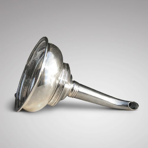 George III Two Part Silver Wine Funnel