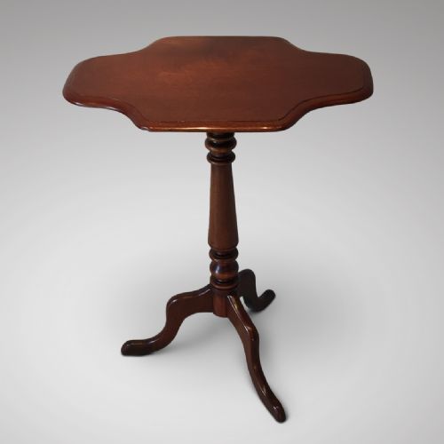 19th Century Mahogany Tilt Top Wine/lamp Table