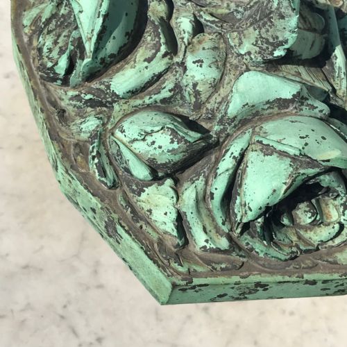 19TH CENTURY BRONZE SCULPTURE OF VASE OF ROSES - ADDITIONAL PHOTO 2