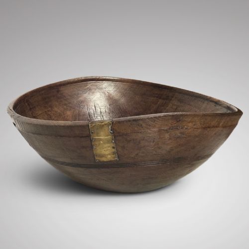 19th Century Treen Dairy Bowl