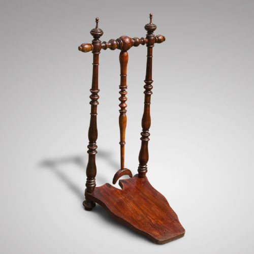 Enormous 19th Century Mahogany Campaign Boot Jack