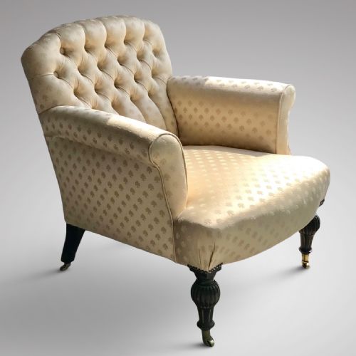 Stunning Victorian Buttoned Back Armchair