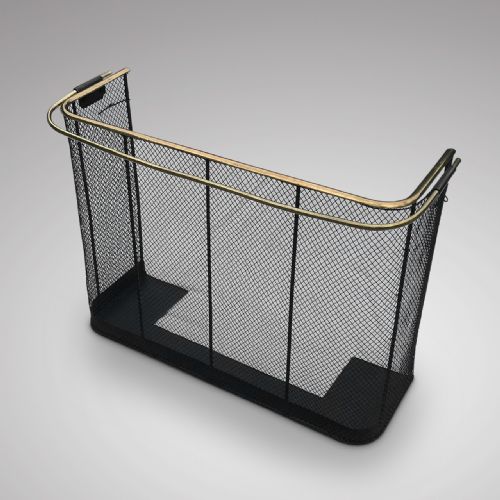 Victorian Nursery Fire Guard with Double Brass Rail