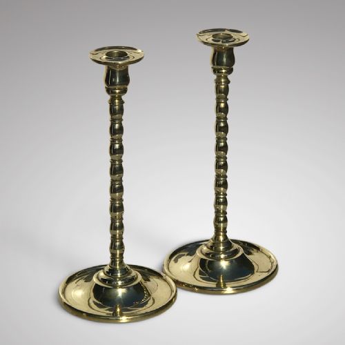 Pair of 19th Century Brass Candlesticks