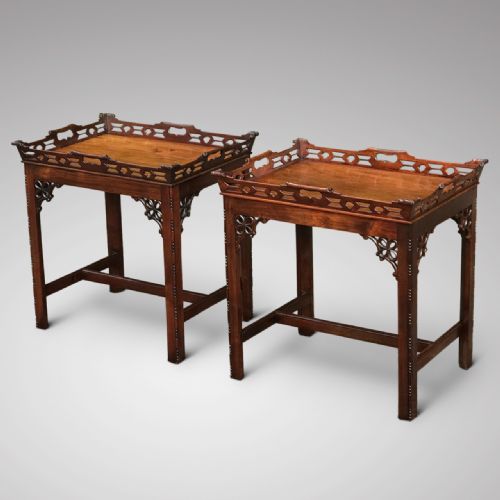 Pair of Early 20th Century Mahogany Side Tables