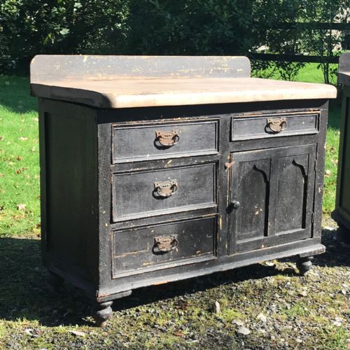 fig 1. Two Victorian Painted Chests for Restoration
