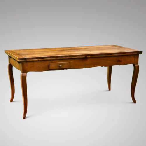 19th French Fruitwood Extending Dining Table