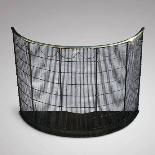 19th Century Curved Nursery Fire Guard