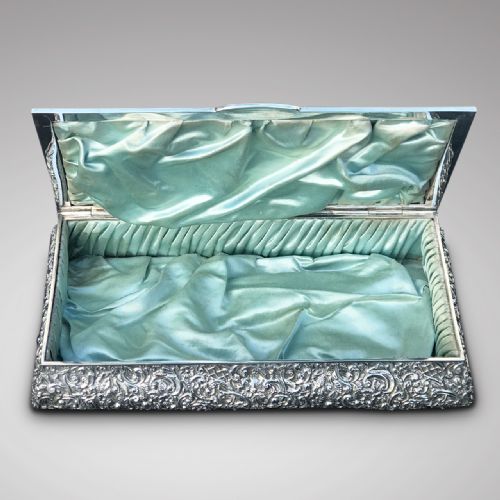 fig 1. Edwardian Silver Jewellery Box by Henry Matthews