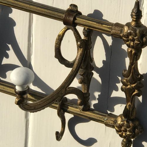 fig 1. Victorian Gilt Metal Coat Rack