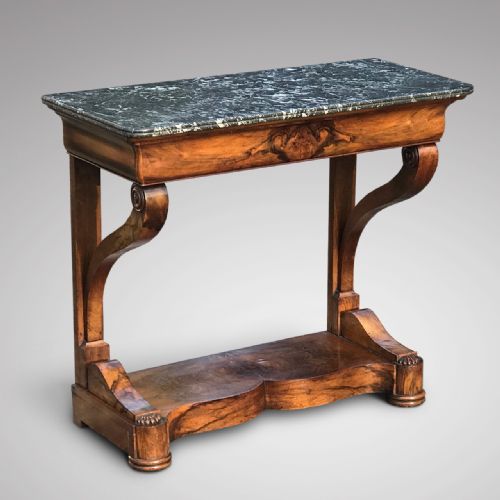 19th Century Walnut Console Table