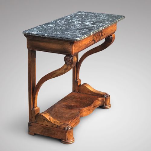 fig 1. 19th Century Walnut Console Table