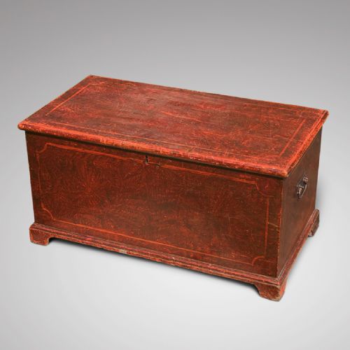 Victorian Scumble Painted Blanket Box