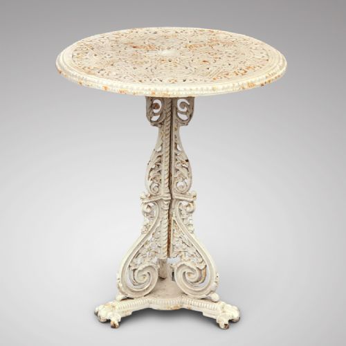 19th Century Cast Iron Carden Table Attributed to Coalbrookdale