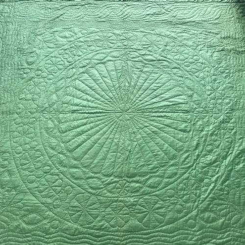 19th Century Hand Stitched Reversible Durham Quilt