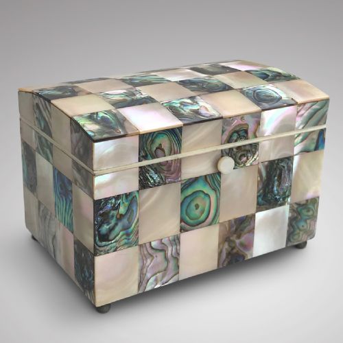Victorian Mother of Pearl Trinket Box