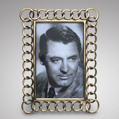 Victorian Brass Chain Link Photo Frame