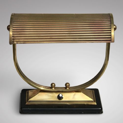 fig 1. Art Deco Brass Desk Lamp