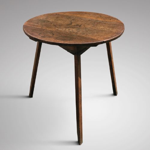 19th Century Oak Cricket Table