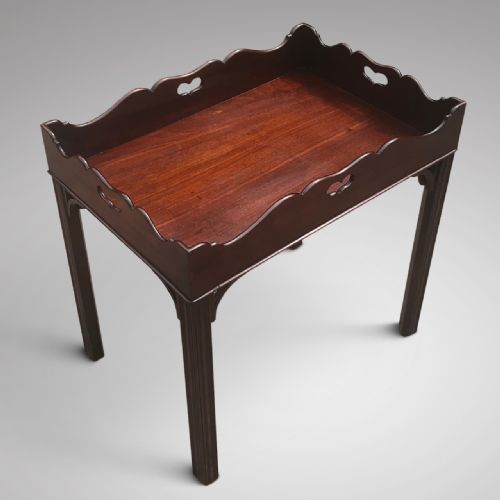 fig 1. George III Mahogany Butlers Tray Table