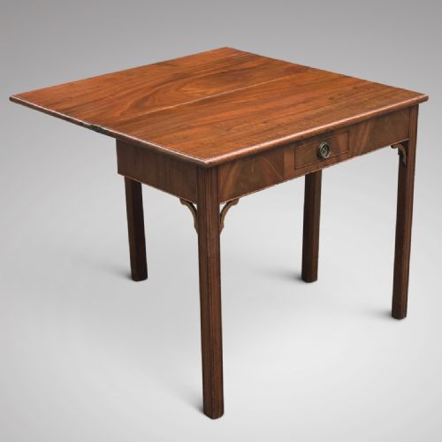 fig 2. George III Mahogany Fold Over Tea Table