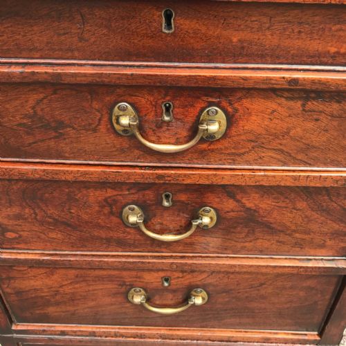 GEORGE III MAHOGANY CLERK'S CAMPAIGN DESK - ADDITIONAL PHOTO 4