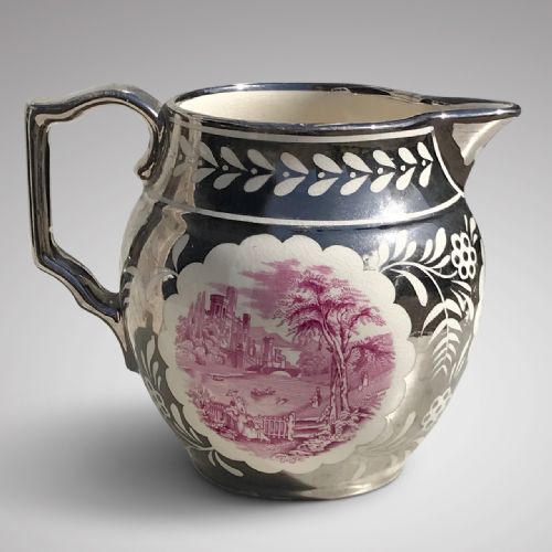 19th Century Silver Lustre Jug