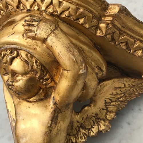 PAIR OF 19TH CENTURY ITALIAN CARVED LIMEWOOD GILT WALL BRACKETS - ADDITIONAL PHOTO 2