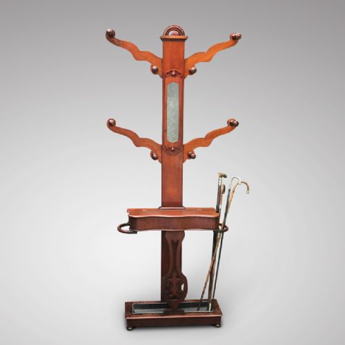19th Century Mahogany Hall Stand
