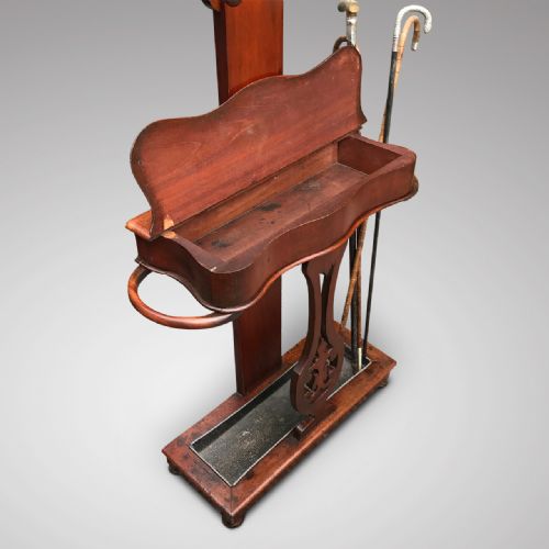 fig 1. 19th Century Mahogany Hall Stand