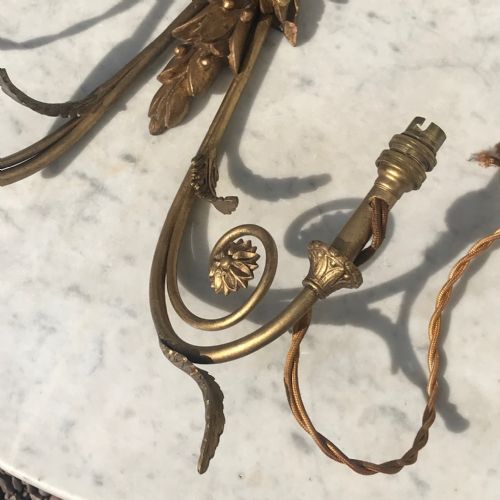 PAIR OF EARLY 20TH CENTURY GILTWOOD WALL SCONCES - ADDITIONAL PHOTO 4