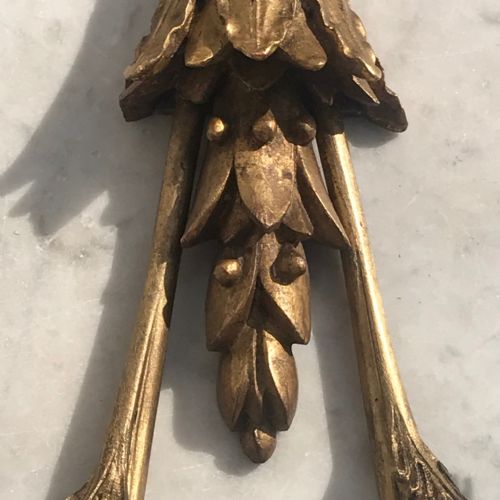 PAIR OF EARLY 20TH CENTURY GILTWOOD WALL SCONCES - ADDITIONAL PHOTO 1