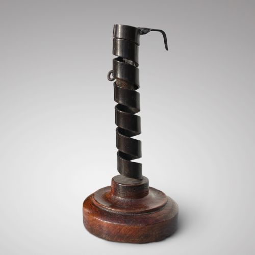 18th Century Iron Candlestick
