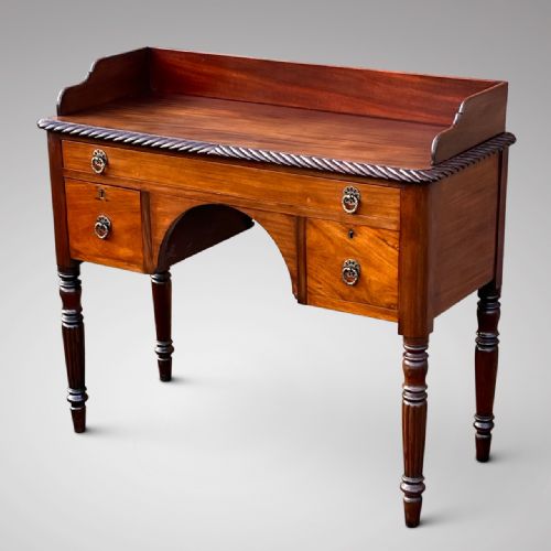 William IV Mahogany Galleried Dressing Table
