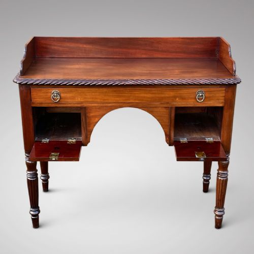 fig 1. William IV Mahogany Galleried Dressing Table